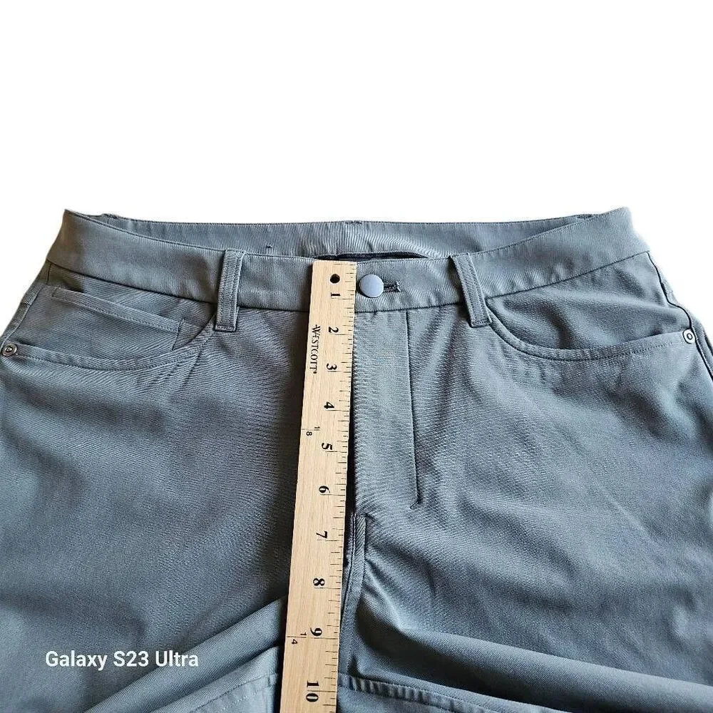 Lululemon mens Sz 31 graygeen ABC slim fit 5 pockets pants - Picture 7 of 8